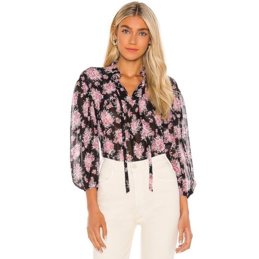 NWT LoveShackFancy Floral Top